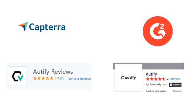 Autify capterra g2 rating