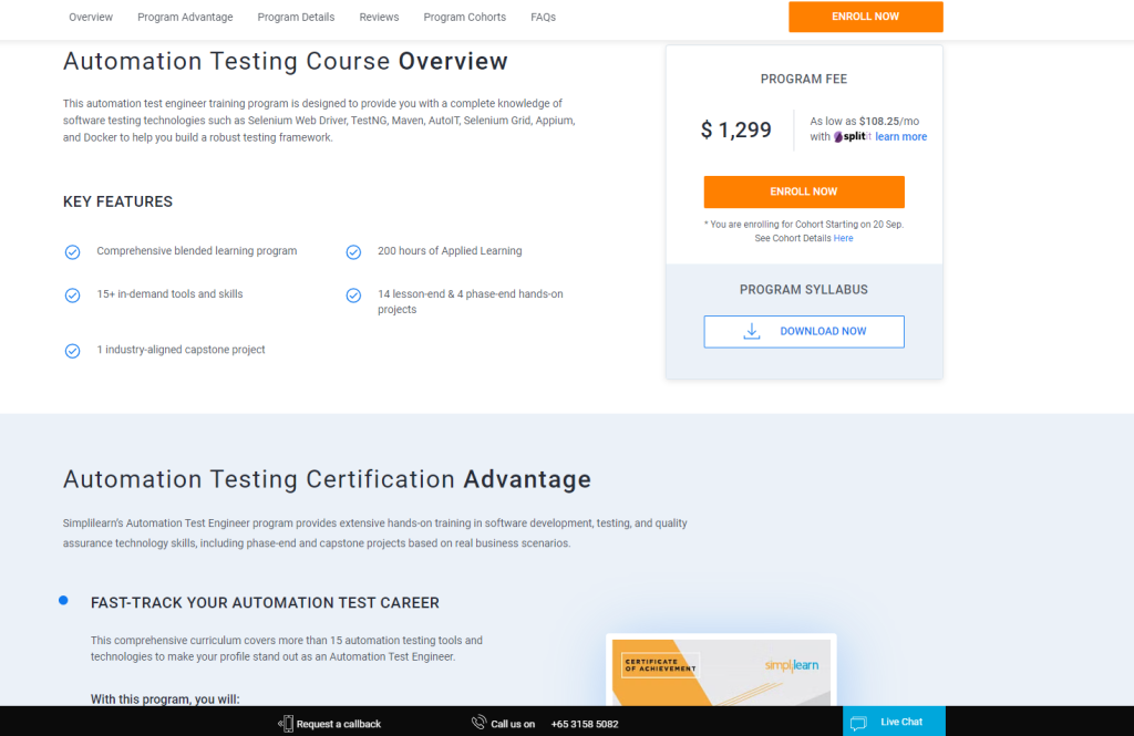  Automation Test Engineer [Simplilearn] 