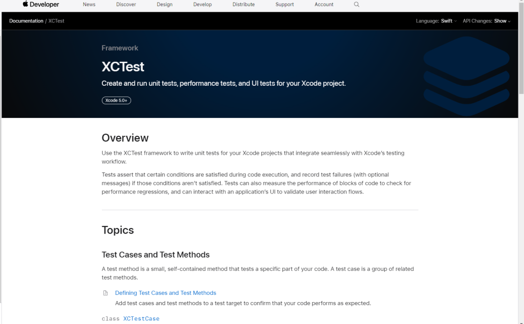 XCTest iOS testing