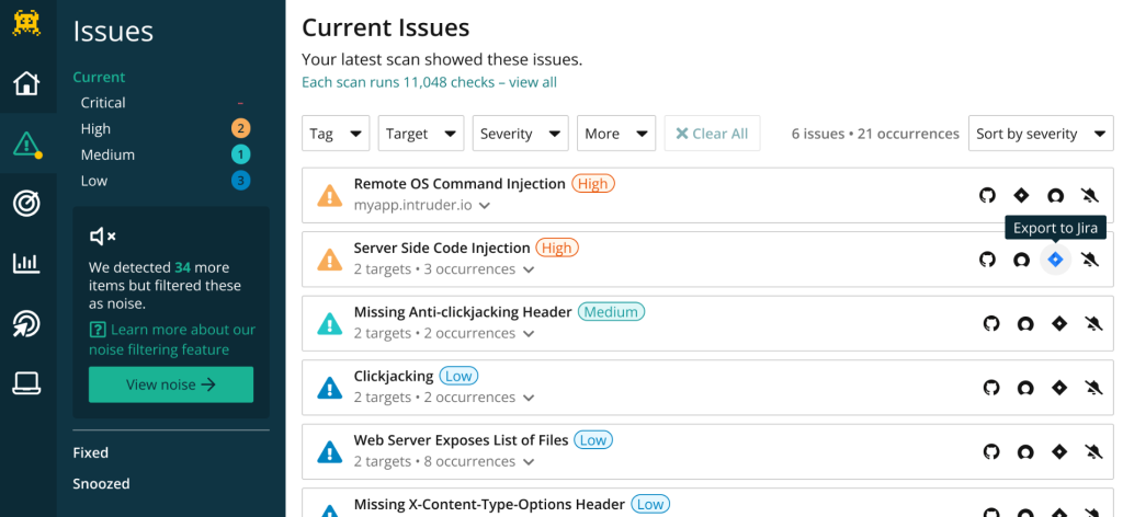 intruder vulnerability scanner Priority Scanning