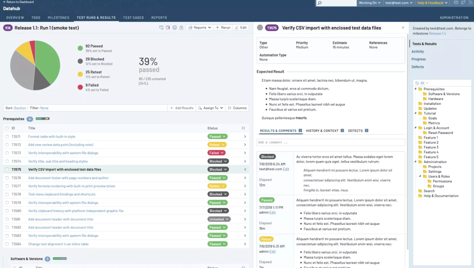 case study testing software