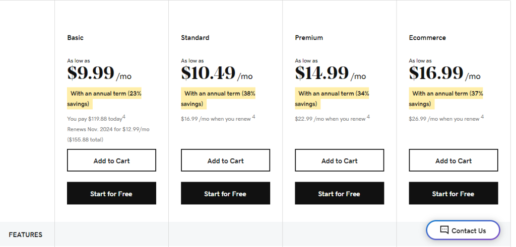 GoDaddy Pricing