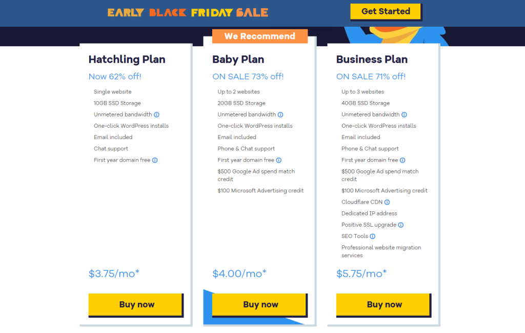 HostGator Pricing