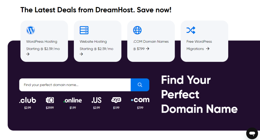 DreamHost pricing