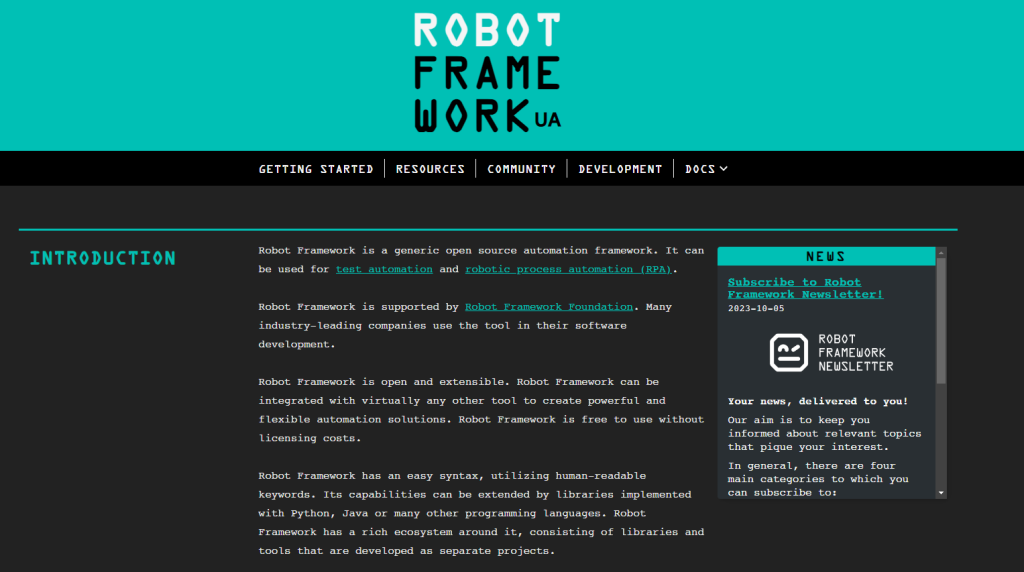 Robot Framework